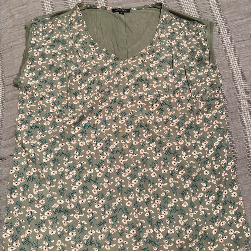 Papermoon Green Floral Blouse